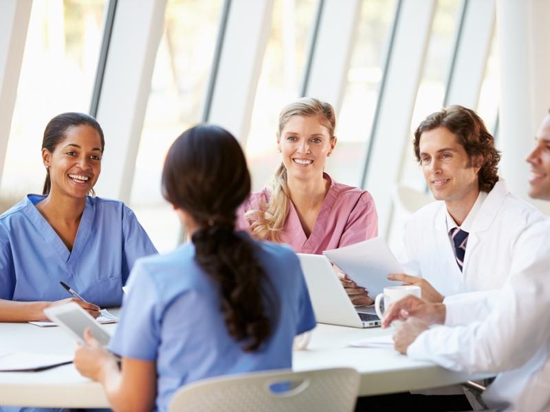 Medical Staff Collaborating